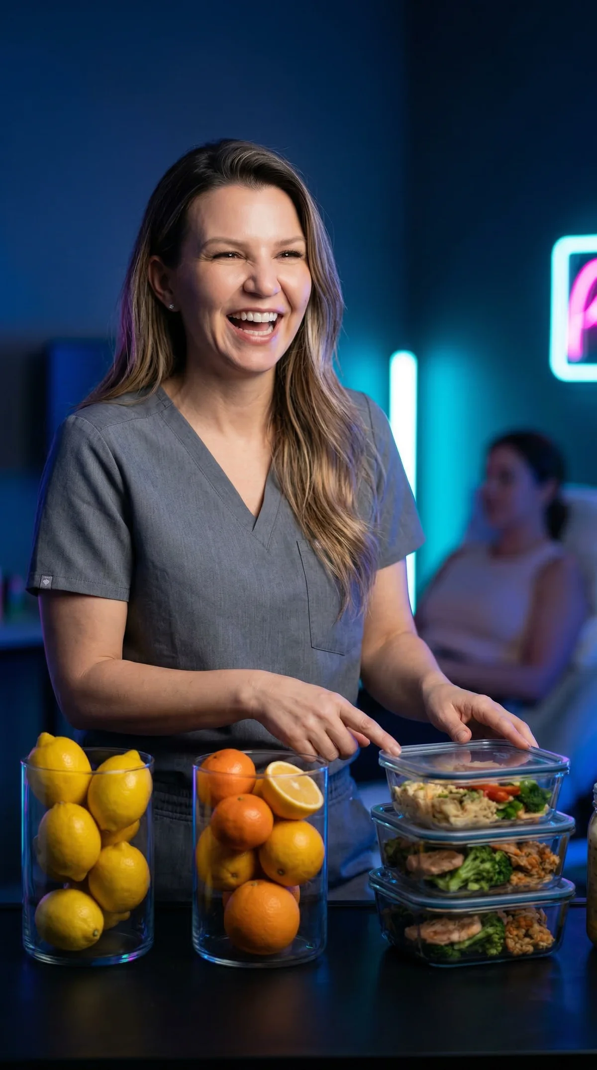 Dr. V in a supportive weight loss consultation